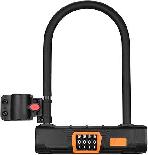 ZECHAO Bike Anti-Theft U Lock,Bike Password Lock Heavy Duty Combination Lock Bike Safety Tool U-Shape Lock for Bike Anti-Theft Lock