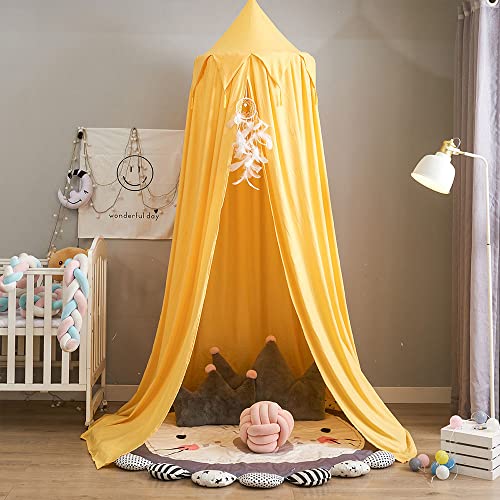 Tente de lit enfant Surwin ciel de lit moustiquaire bébé et décoration de chambre à dôme