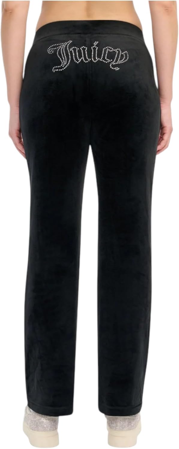 Juicy Couture Women's Hallow Bling Velour Track Pant