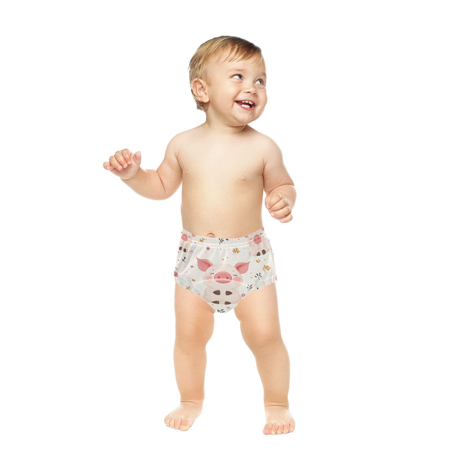 Coikll Cute Pig (4) Toddler Training Underwear Waterproof Baby Pee Pants -3T