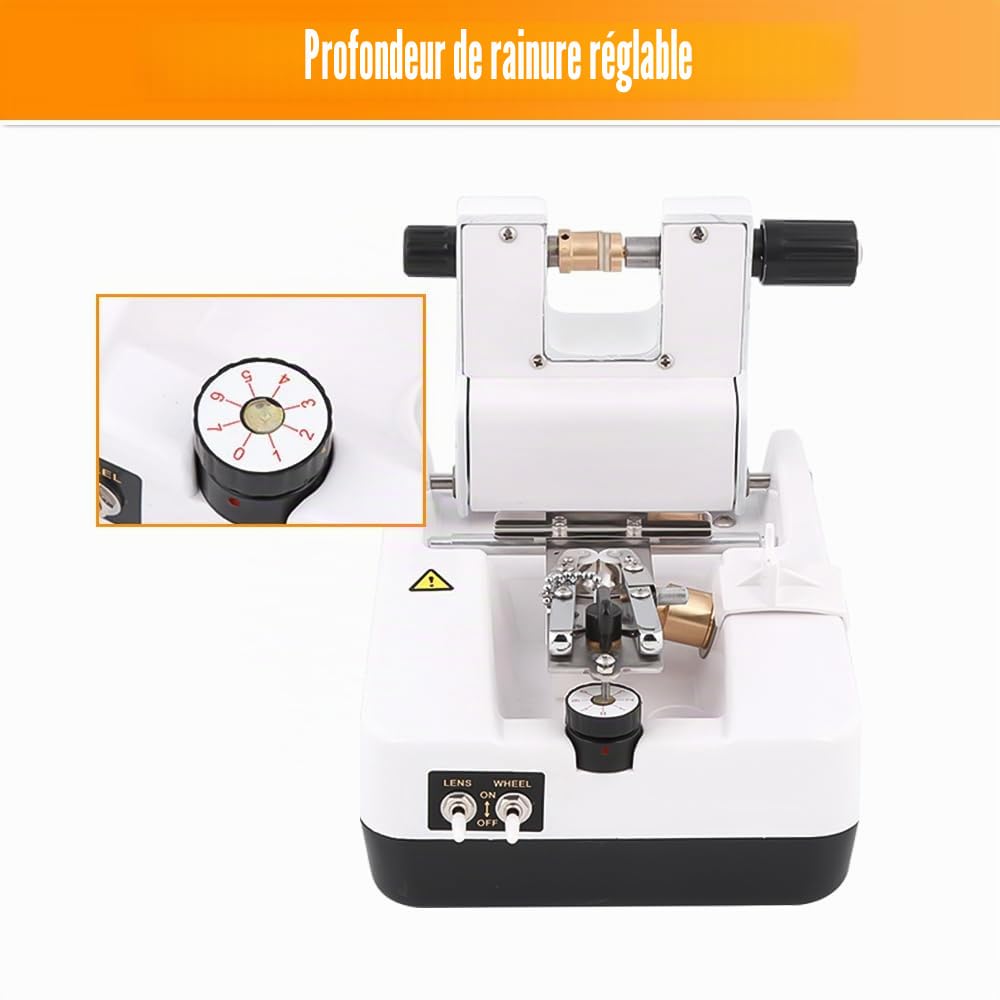 Machine à Rainurer Les Lunettes Optiques Rainureuse d'objectif Rainureuse de Lentilles pour PC/Objectif en Résine 220V