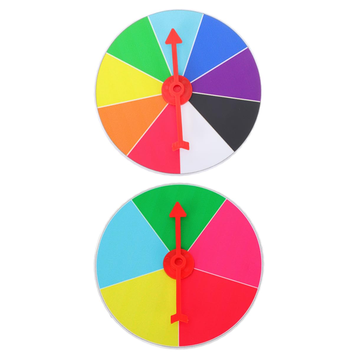 BRIGHTFUFU 2Pcs Prize Wheel Game Fun Rotate Board for Party Supplies for Classroom Activities Events and Game Nights Includes Styles Slots