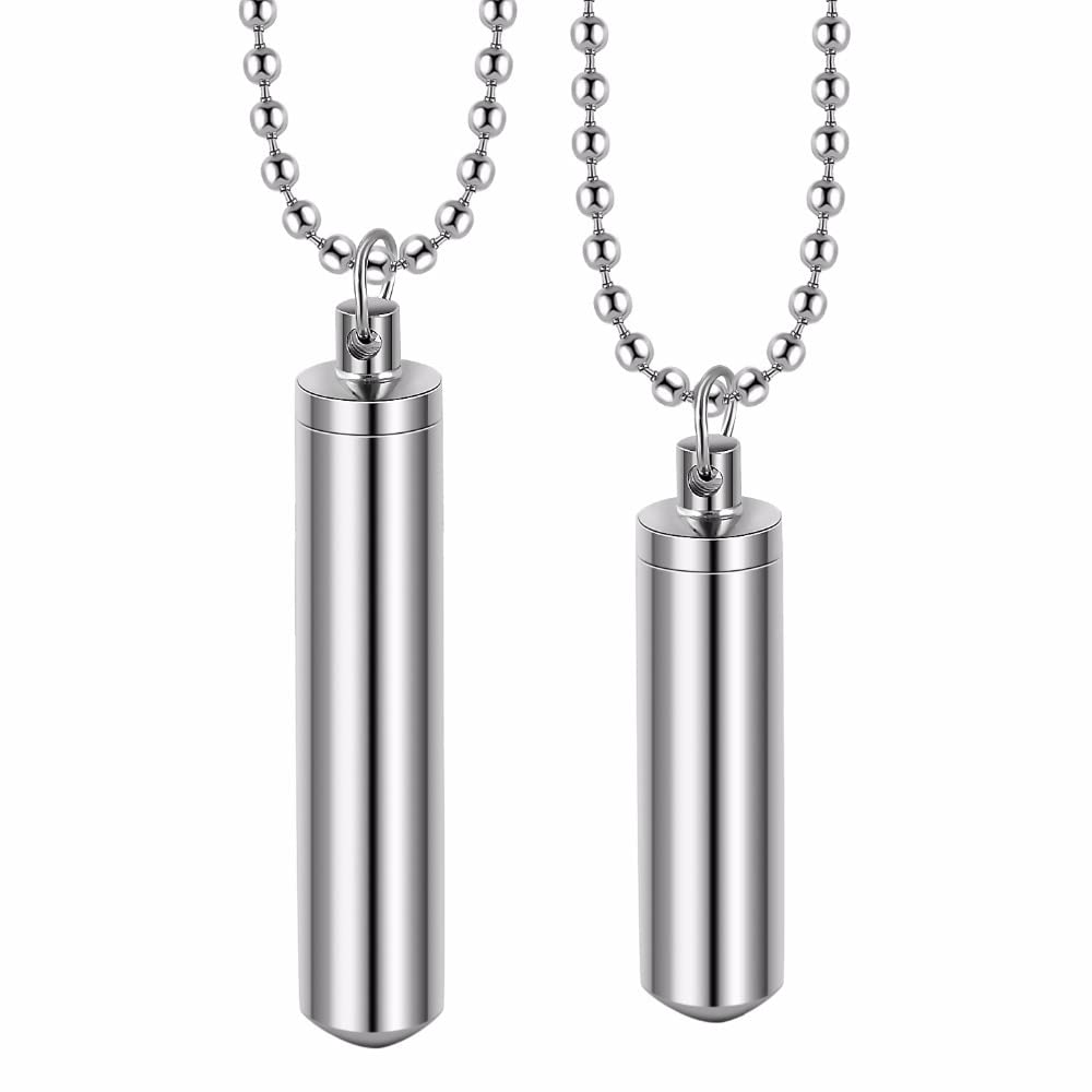MURUI JN Hommes En Acier Inoxydable Bijoux Pilule De Bijoux Porte