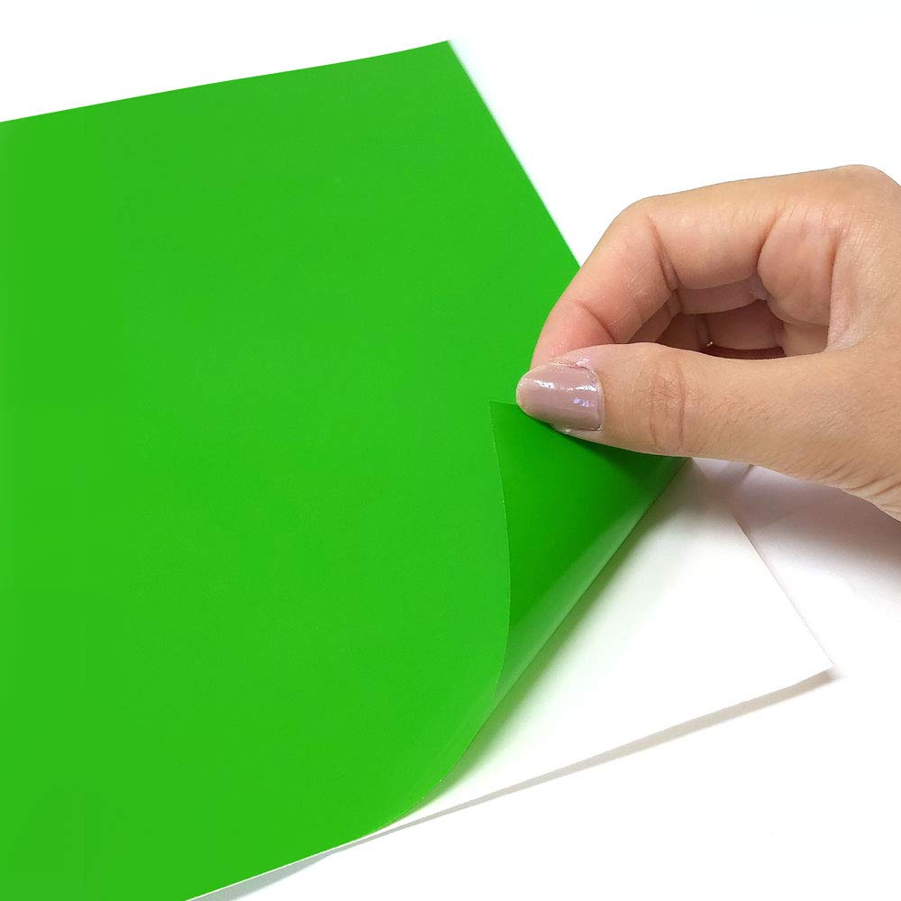 4R Quattroerre.it 16369 Adhesive Film Sheet Wrapping, Kawasaki Green, 50 x 70 cm