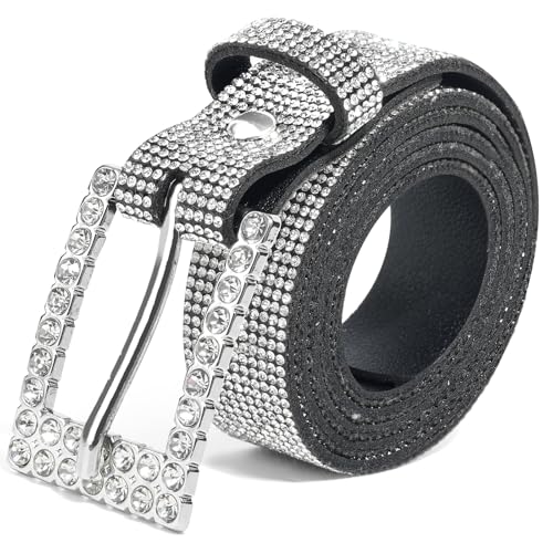 Women Rhinestone Belt Shiny Crystal Vintage Bling Soft Rhinestone Party Belt