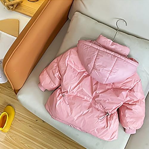 Girls down Jackets with Bag Snap Zip up Hooded Puffer Coats Kids Toddler Thick Warm Winter Outdoor Outwear Clothes2