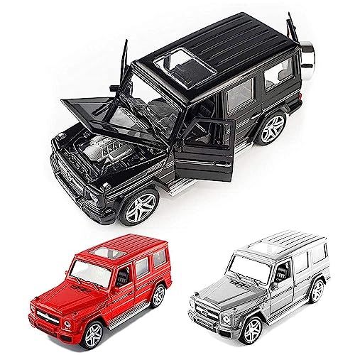 Image of Kids Toy car Playsets 1:32 Diecast Metal G65 Toy Car for Kids Pull Back Metal Cars with 4 Openable Doors Light and Musical Sound (Multi)
