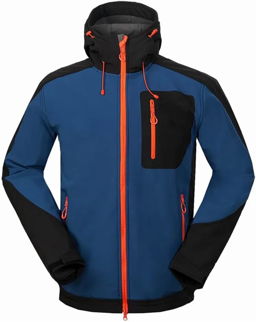 Alloaone Men's Winter Fishing Jackets Windproof Outdoor Sports Hiking Fleece Coats Trousers Ski Waterproof Suits