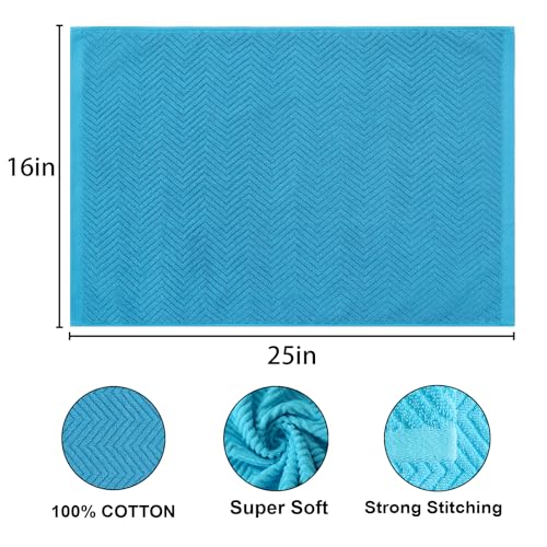 Image of 100% Cotton Kitchen Dish Towels Set, 16 inch x 25 inch Super Absorbent and Soft Kitchen Towels, Pack of 8 Dish Cloths for Drying Dishes (400 GSM)