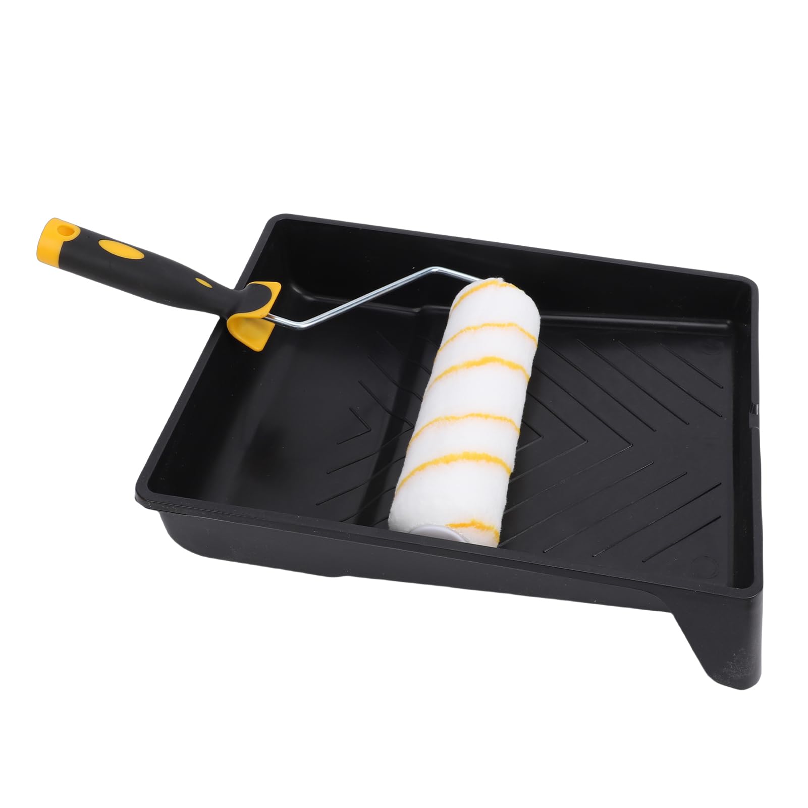 Regulowany 19-częściowy zestaw dwuwymiarowych wałków do malowania Exteon taca na pędzle ze stali nierdzewnej do rolek 23 cm i 10 cm zestaw wielofunkcyjnych narzędzi malarskich akcesoria plastikowe