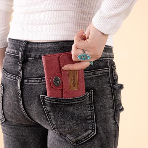 Montana West X Wrangler Small Wallet Women's Card Cases & Money Organizers Western Trifold Card Holder with Zipper Coin Pocket by Montana West - Used condition - Image 3