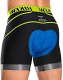 Men&apos;s Cycling Underwear with Anti-Slip Leg Grips 4D Padded Bike Shorts MTB Liner for Bicycle Biking Riding