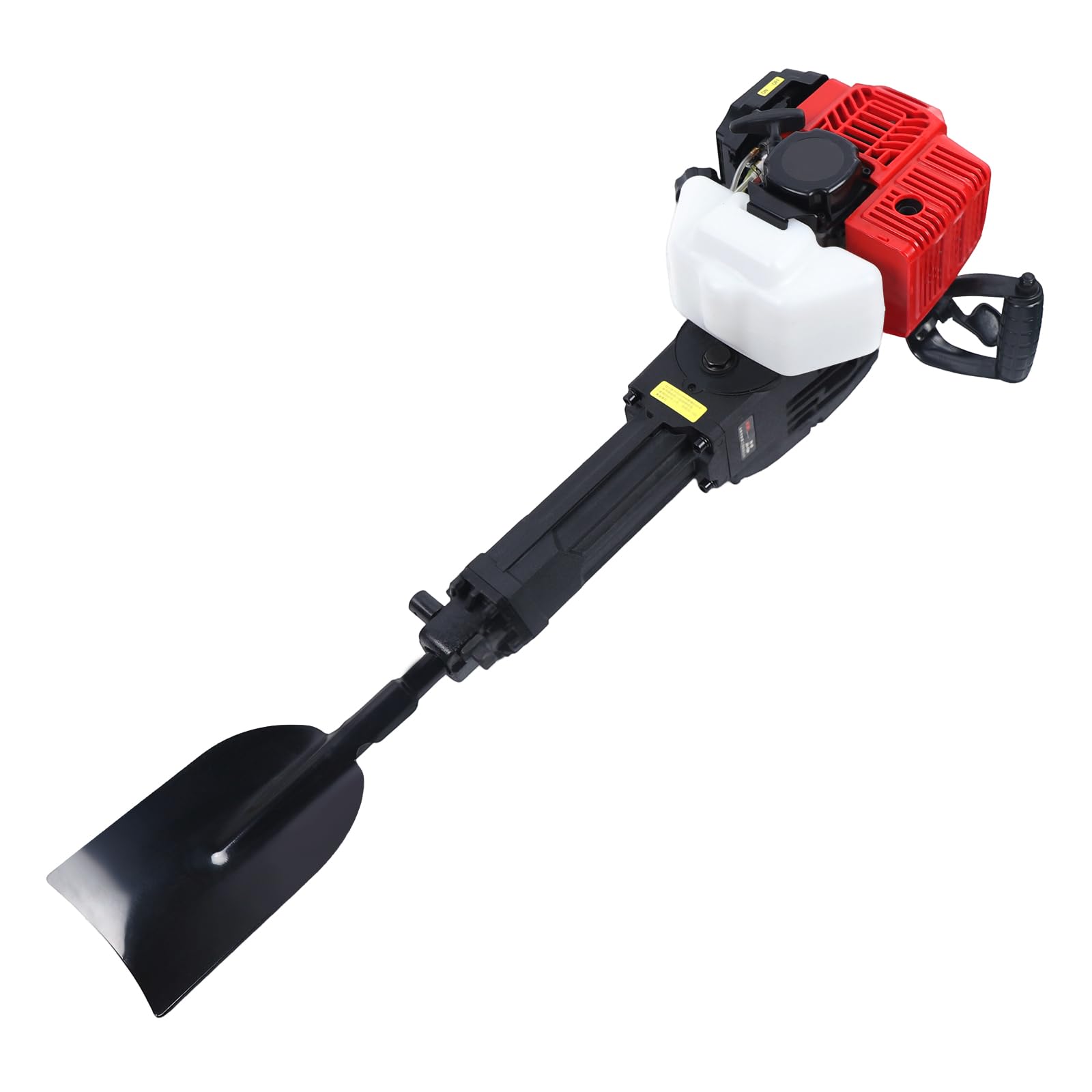 Escavatore portatile a benzina a 2 tempi, 52 cc, scavatore per alberi da giardino, martello da giardino, pala da giardinaggio, per applicazioni in giardino e prato durante la lavorazione del