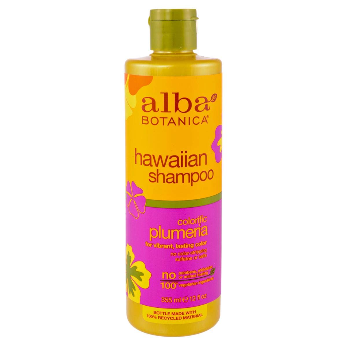 Alba Botanica Plumeria Replenishing Hair Wash, 12oz, 350ml