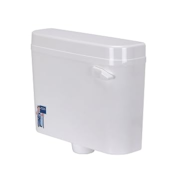 NJ FLOW Gold Style Side Handle Flush Tank || Single Flush Cistern Bathroom Flush Tank || Bathroom Sanitary Ware Accessories || Wall Mounted (8 Liter) Flush Tank