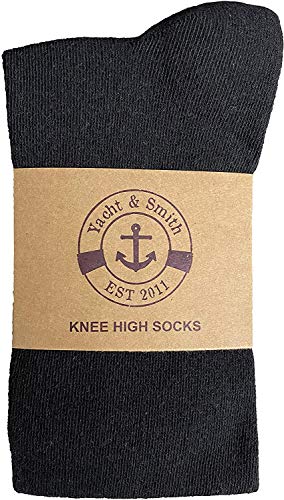Yacht & Smith 6 Pairs of SOCKSNBULK Girls Knee High Socks, Solid Colors4