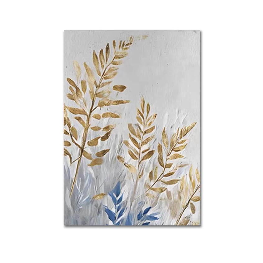 Tableau abstrait texturé pour décoration de bureau paysage végétal