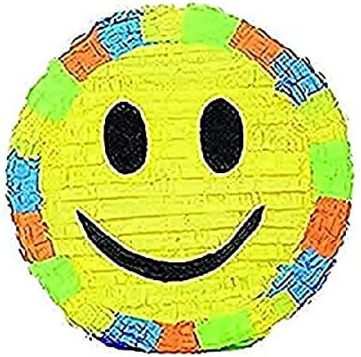 Aztec Imports, Inc. Magic Cabin Smiley Face Pinata , Yellow