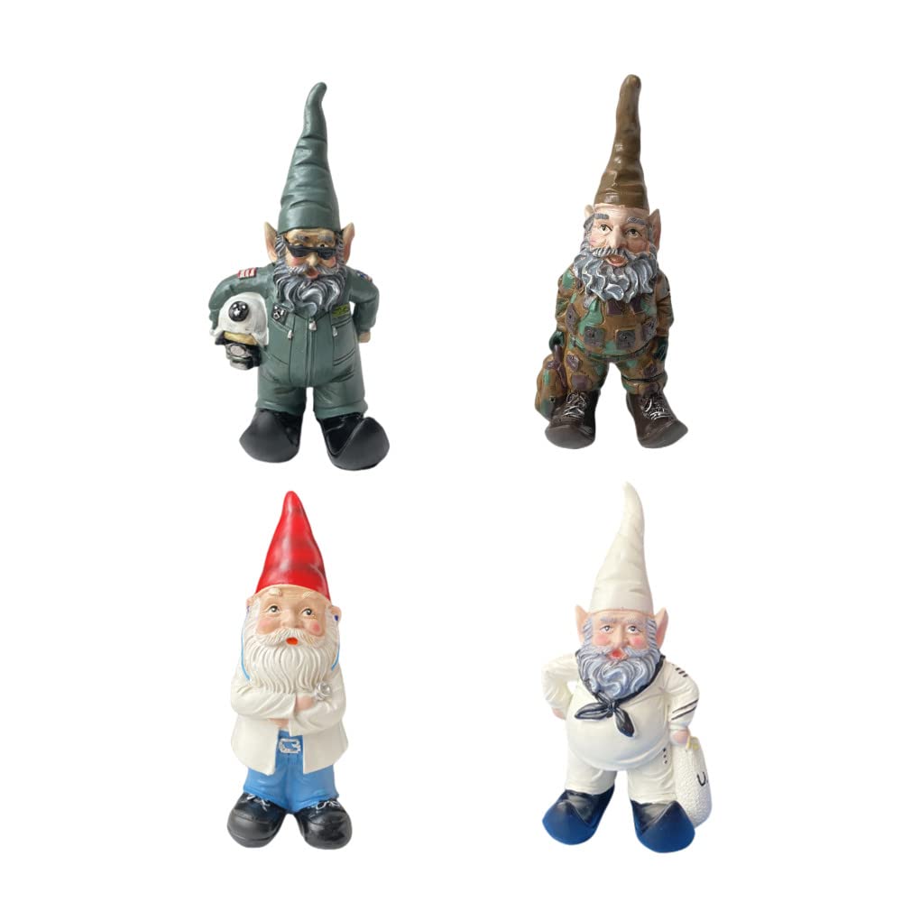 Granatowy marynarz, statuetka krasnala ogrodowego, figurka krasnala statku na trawnik, ozdoby do wnętrz lub na zewnątrz, dekoracja bożonarodzeniowa, prezent urodzinowy