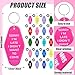 Tondiamo 20 Pcs Funny Motel Keychain Novelty Hotel Keychains Bulk Vintage Retro Fun Gift Plastic Acrylic Key Chains with Ring for Adults Women Men