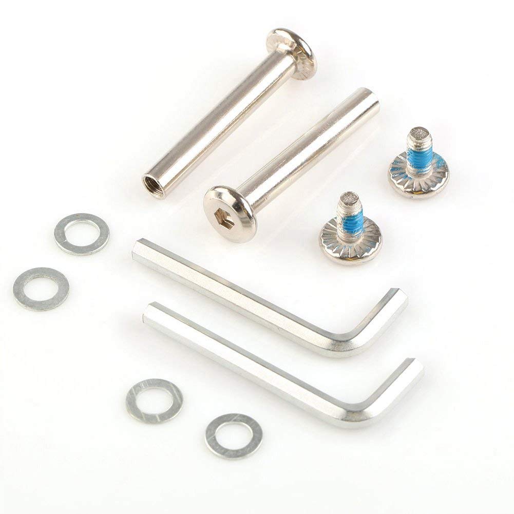 Kit Riparazione Ruote Valigia – 2 Set Con Ruote In Gomma, Assi E Rondelle, Diametro 60 Mm - 2