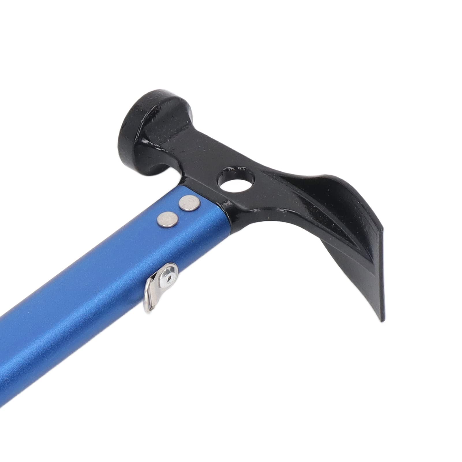 Multifunctional Nail Hammer with Aluminum Alloy Handle, Non Slip Knurled Grip, Rope for Safe Operation, Stainless Steel Rustproof Head, Ideal for Outdoor Camping, Fishing,