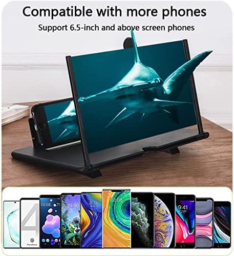 3D Phone Screen Amplifier with Foldable Stand, Portable Anti-Radiation Video Enlarger for All Smartphones, Adjustable Design for Enhanced Viewing Experience