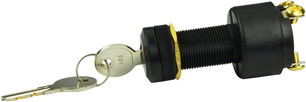 1001610 - Aftermarket Replacement BEP 3-Position Nylon Ignition Switch - Off Ignition Start Compatible with BEP Marine