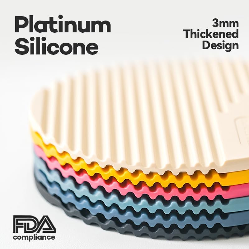 Miniatura 2 de Salvamanteles de silicona para platos calientes, salvamanteles resistentes al calor para ollas y sartenes calientes, almohadillas calientes