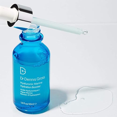 Miniatura 6 de Dr Dennis Gross Hyaluronic Marine™ Hydration Booster: para deshidratado, textura áspera, líneas finas secas y arrugas, 1 onza líquida