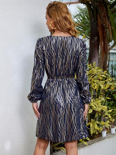Image of Women's Elegant Floral Dress Coll. (All-Seasons) - Sleeveless /Short /Midi, V-Neck Ruffle, Fashion Casual Party Dresses