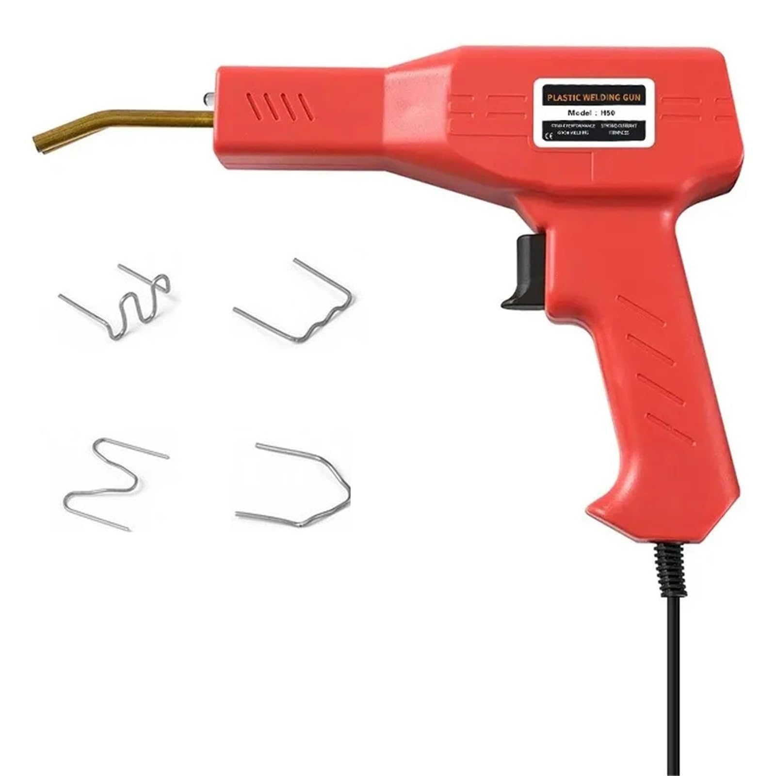 50 W pistolet do gwoździ z 200 gwoździami zestaw do naprawy zderzaków samochodowych narzędzie do pękania gwoździarka garażowa PVC Zgrzewarka do plastiku