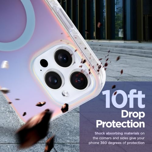 Image of Magnetic Case for iPhone 16 Pro Max [Compatible with Magsafe] | [Anti-Yellowing] [1 Screen Protector] Cute Fashion Iridescent Case for iPhone 16 Pro Max 6.9 inch 2024, Deep Purple