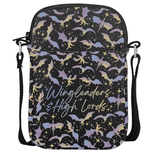 Fantasy Reader Gift Dragon Rider Fans Gift Wingleaders & High Lords Crossbody Bag Present for Book Lovers