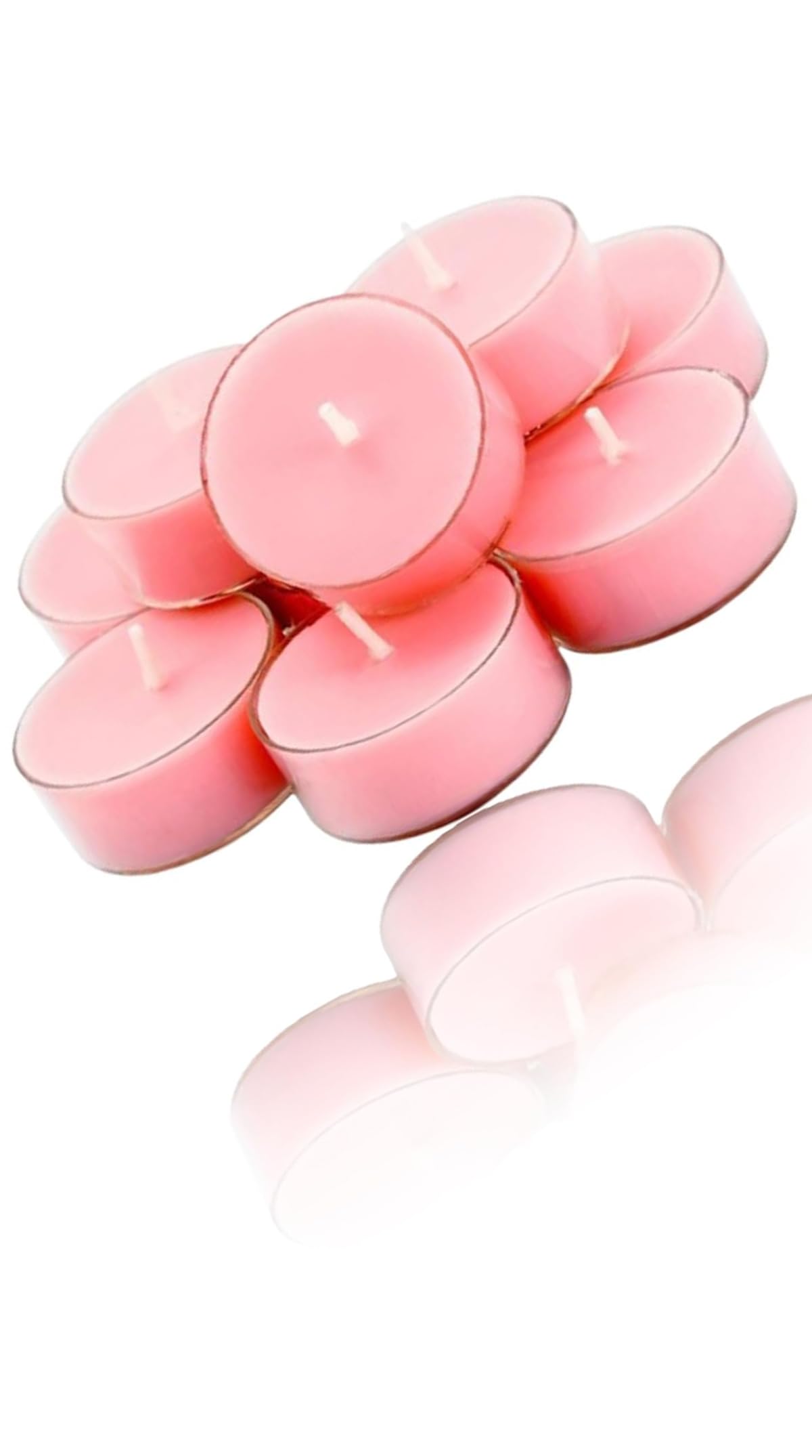 Sweet seven Natural Scented Soy Wax Tealight Candles - Set of 12 Romantic Rose Aromatherapy Candles, 4-Hour Burn Time - Perfect for Valentine's Day, Birthday