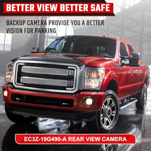 Image of Backup Camera Rear View Camera Fit for Ford F250 F350 F450 F550 Super Duty 2013 2014 Parking Park Assist Camera Replaces #EC3Z-19G490-A
