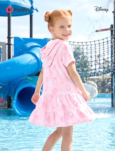 Image of Disney Princess Frozen Stitch Marvel Minnie Girl Swim Cover Up Terry Cloth Swimsuit Coverup Zip-up Bathing Suit Wrap Hooded