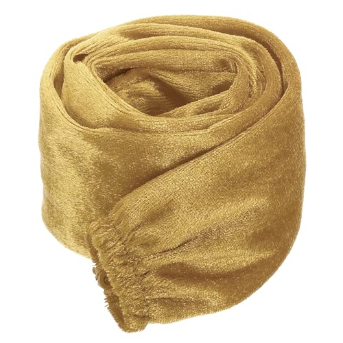 Image of PATIKIL 3.28ft Lamp Chain Cover, Chain Protective Sleeve Washable with Zipper for Chandelier Lighting Wires Swing Light Fixture, Gold Tone