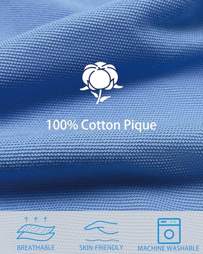 Camiseta polo para hombre Nutria, manga corta, 100 % algodón piqué, transpirable, cuello clásico, para golf, tenis y uso casual miniatura 3