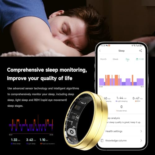Smart Ring tracker de sommeil compteur de pas et moniteur cardiaque iOS Android