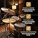 Milisten Brass Drum Cymbals 7.67 Inch Crash Ride Hi-Hat Cymbal Set for Beginners Students and Professionals with Traditional Finish Durable Percussion Instrument