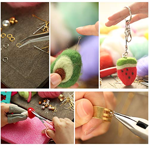 Needle Felting Kit, Wool Felting Kit, Wool Roving 50 Colors Set for Needle Felting, Needle Felting Kit with Fibre Wool Yarn Roving, Felting Needles, Wool Felt Mold, Felting Tool Instruction - Thumbnail 6