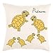 Coussin avec sa Housse Tortue Toucher très Doux Personnalisable avec un Prénom Exemple Caroline
