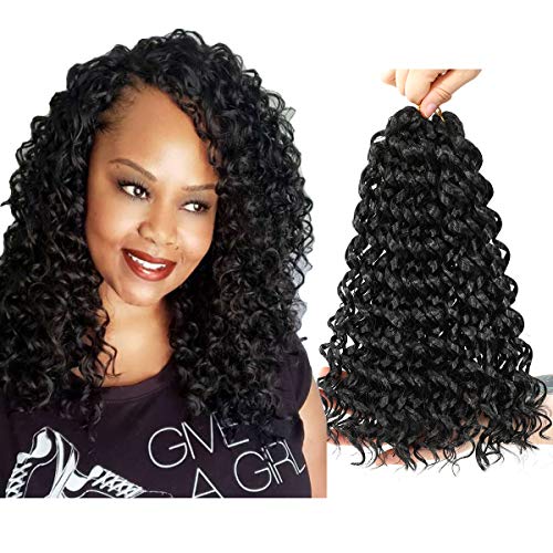 Wavy Curly Crochet Hair 12 Inch Gogo Curl Crochet Hair for Black Women 6 Packs Ocean Wave Crochet Hair Extensions
