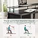 Huuger L Shaped Desk Gaming Desk with LED Lights & Power Outlets, Computer Desk with Storage Shelves, Corner Desk Home Office Desk, Black