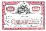 1949 RARE RED 100sh STOCK of CHILDS RESTAURANT, CONEY ISLAND BROOKLYN LANDMARK! NOW FORD AMPHITEATER 100 SHARES Choice Crisp About Unicruclated