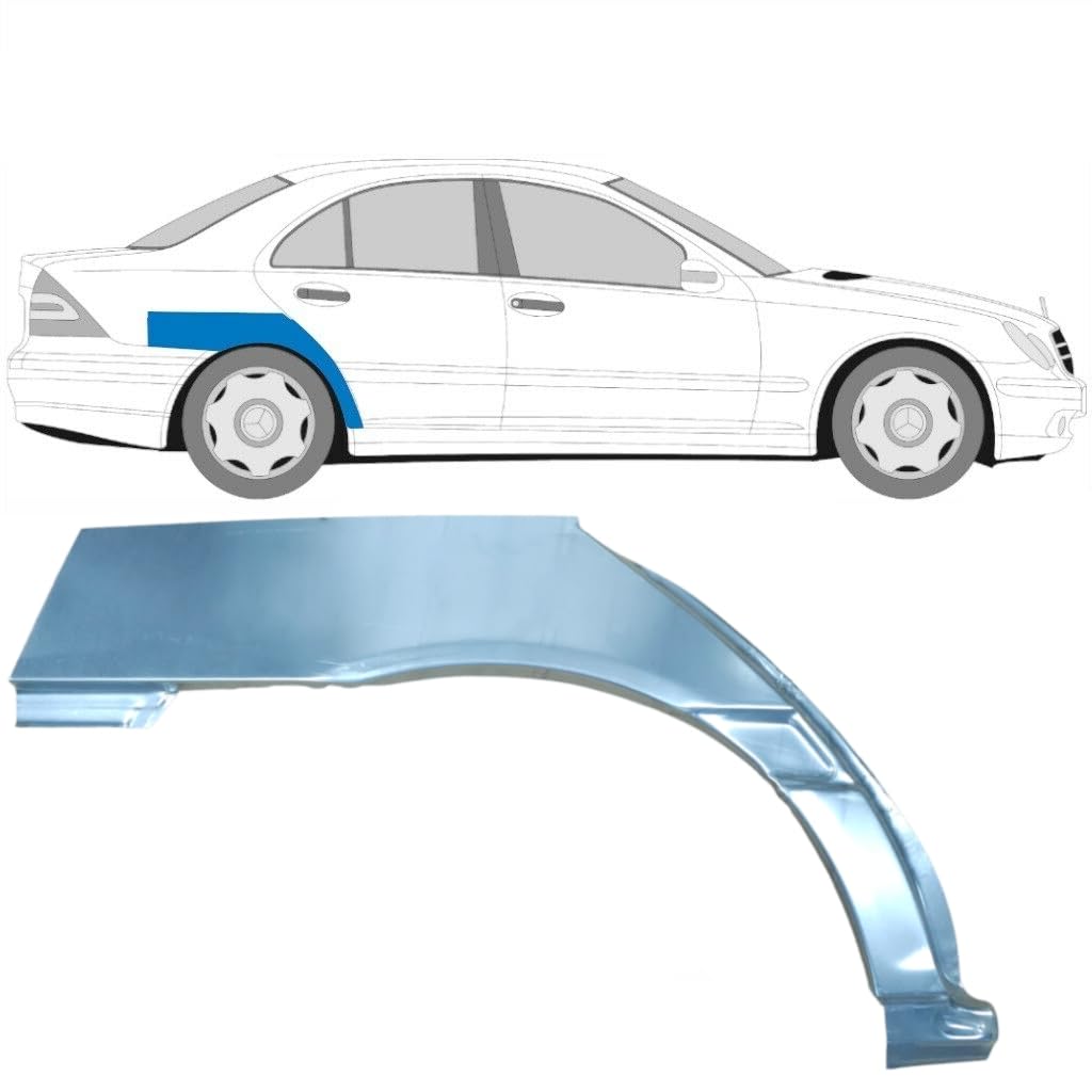 Reparaturblech Kotflügel hinten für Mercedes C-Class W203 2000-2007 / Rechts