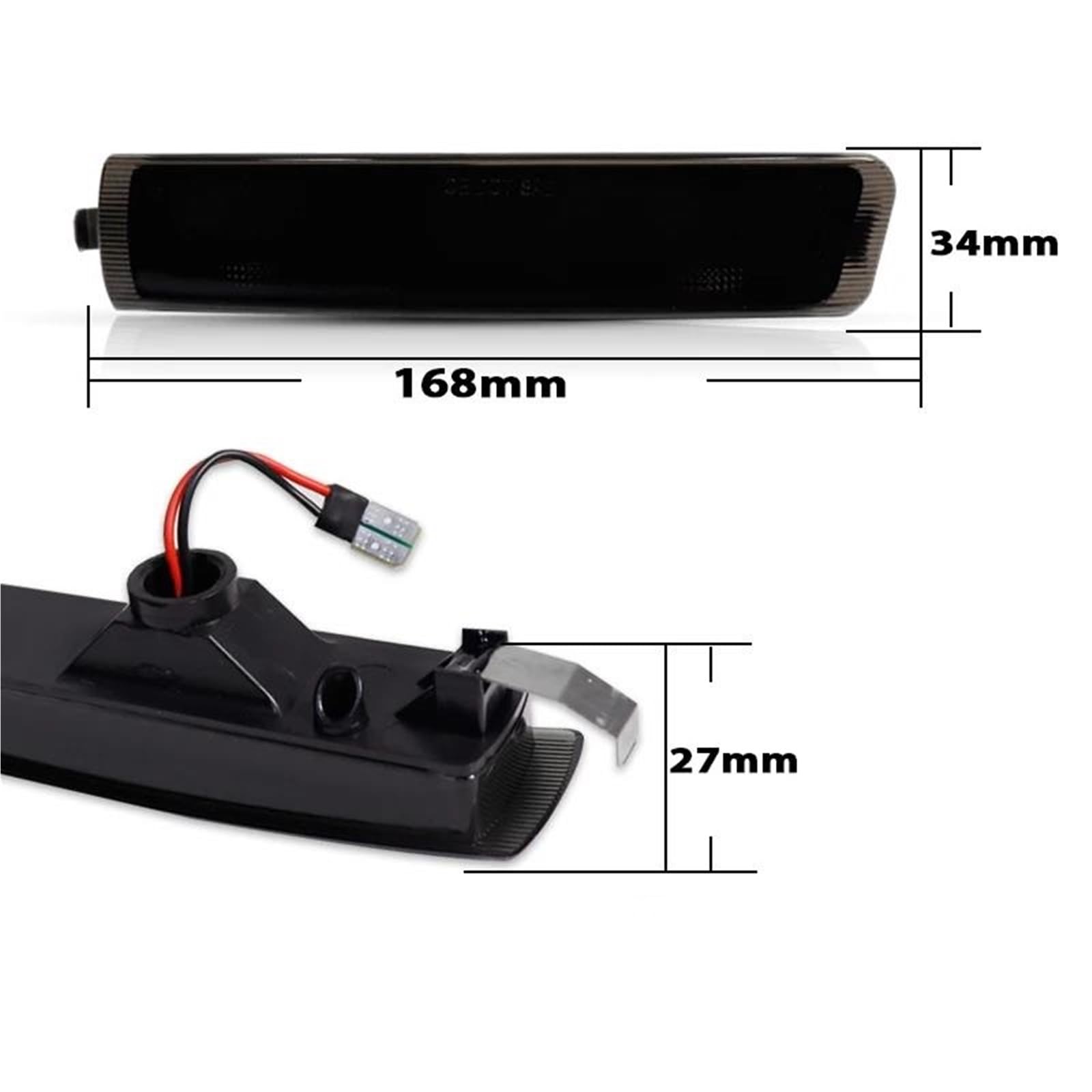 Specchietto Retrovisore Luci Blinker Per Z3 1996-2002 Auto T10 LED Luce Di Posizione Laterale Anteriore Parafango Coupé Roadster Direzione Luci Guida 12V(Clear Lens Amber)