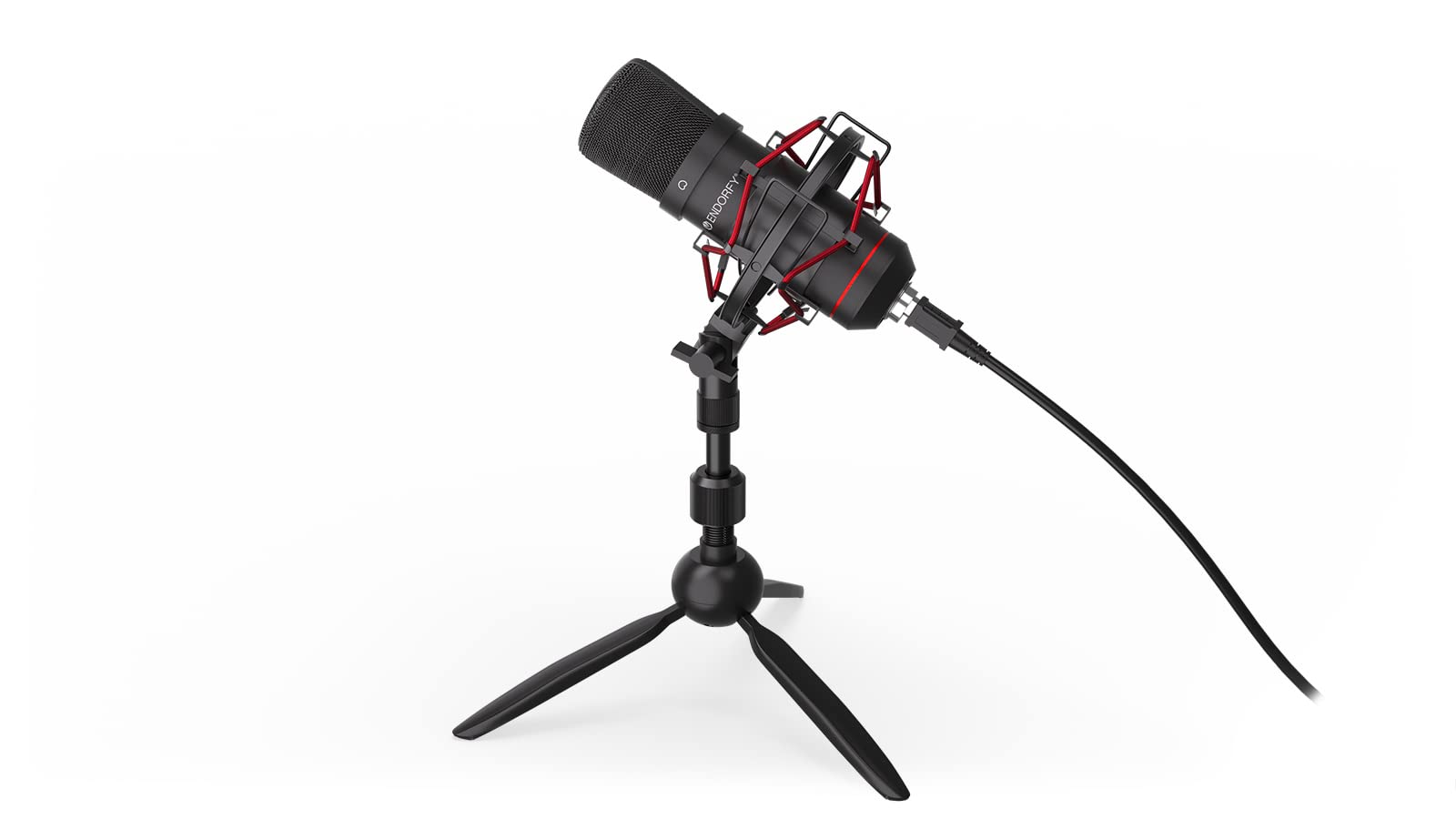 ENDORFY Solum T mikrofon USB do streamingu i podcastów, kardioidalny, tripod, pop filtr, shock mount, mikrofon pojemnościowy do PC Mac gaming