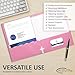 10 Pack Two Pocket Folders, Pink, Strong Thick Paper Folders, for Letter Size, by ACTIVITYya
